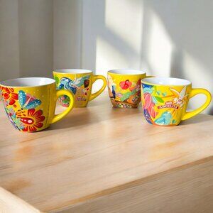 NESTLE ABUELITA ( SET 4 ) FRIDA KAHLO Ltd Edition Mexican Hot Choc/Coffee Mugs